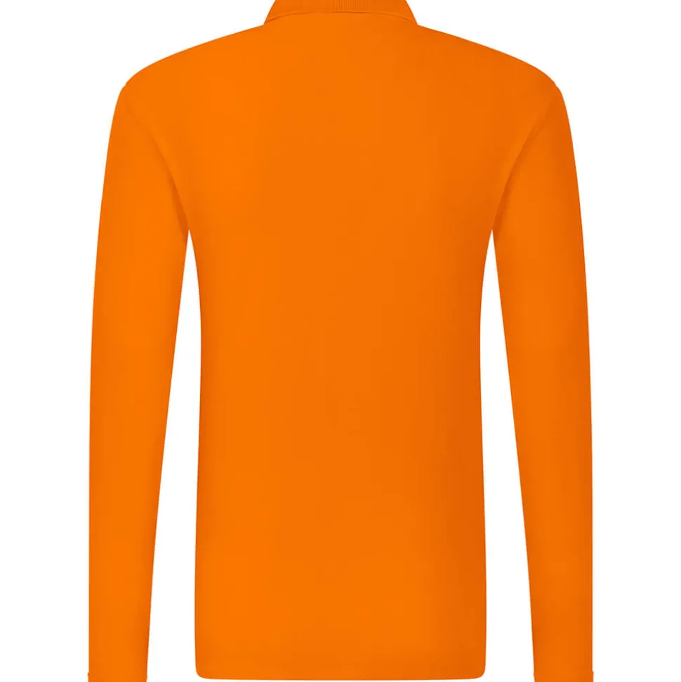 Männer Langarm Piqué Poloshirt ID.001