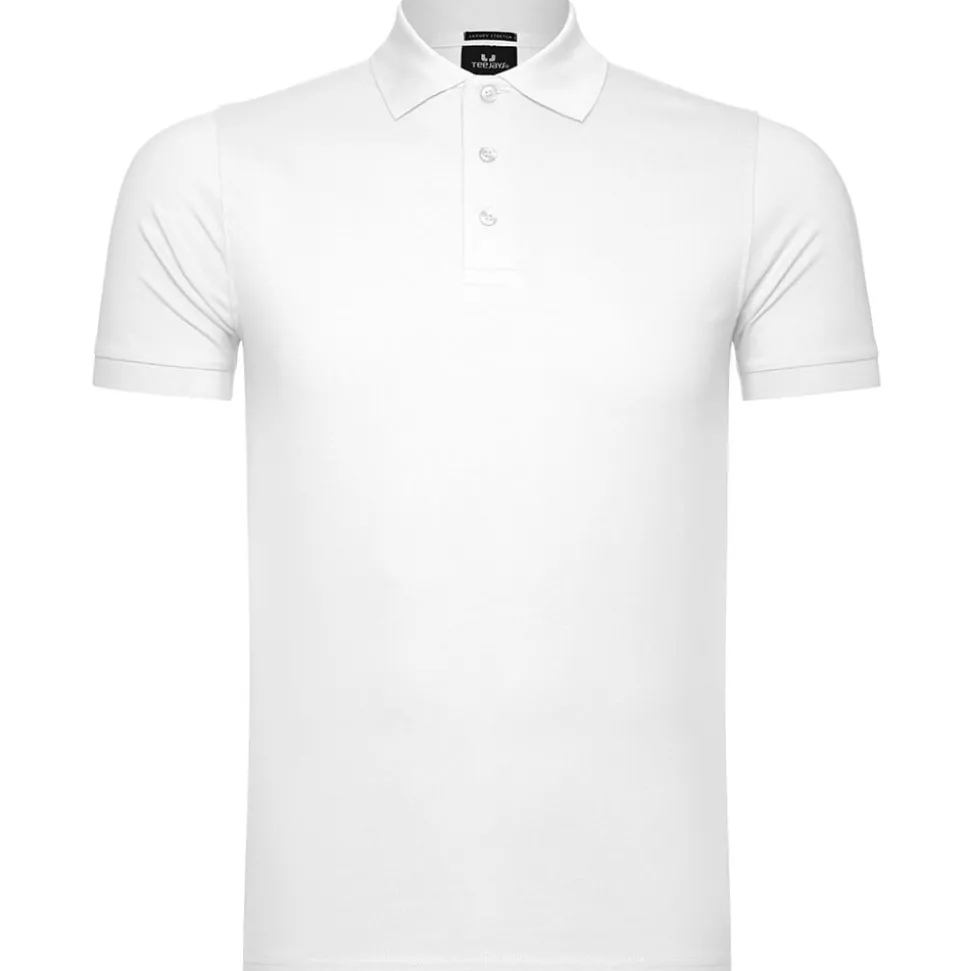 Männer Luxury Stretch Poloshirt in Übergröße