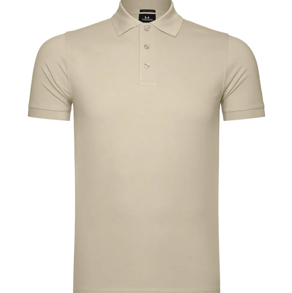 Männer Luxury Stretch Poloshirt in Übergröße