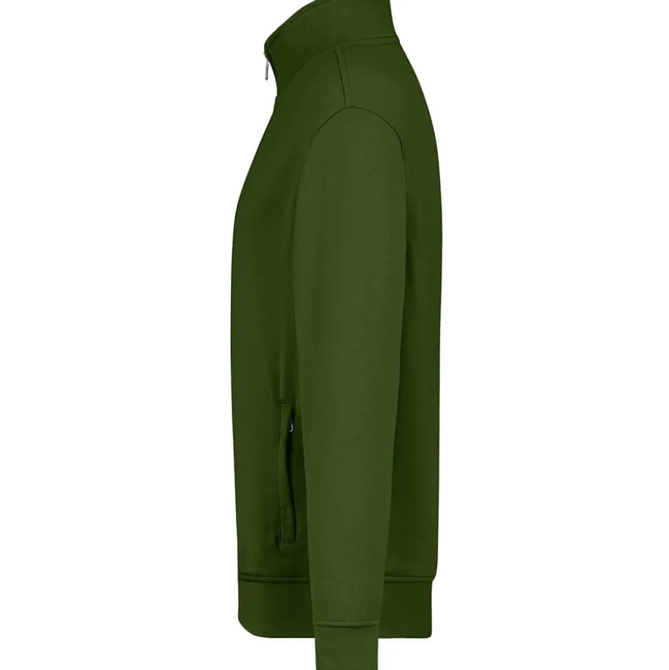 Männer Premium Sweatjacke French Terry 70/30 Mischgewebe in Übergröße