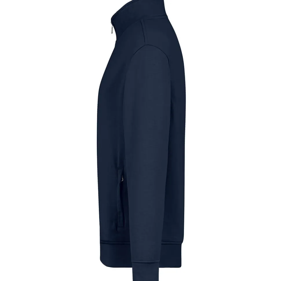 Männer Premium Sweatjacke French Terry 70/30 Mischgewebe in Übergröße