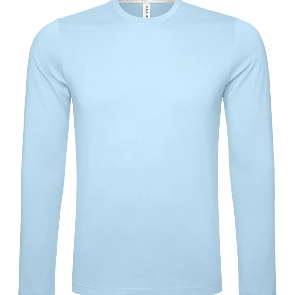 Männer Rundhals Langarmshirt in Übergröße
