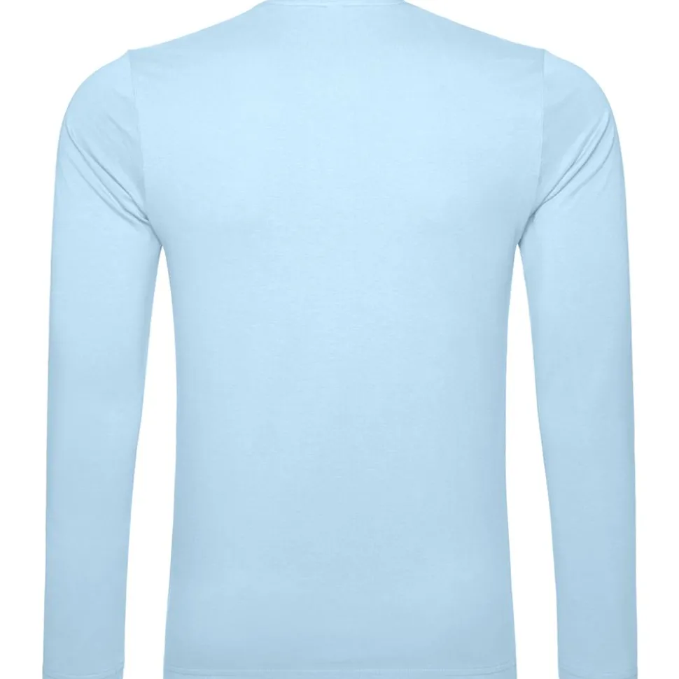 Männer Rundhals Langarmshirt in Übergröße