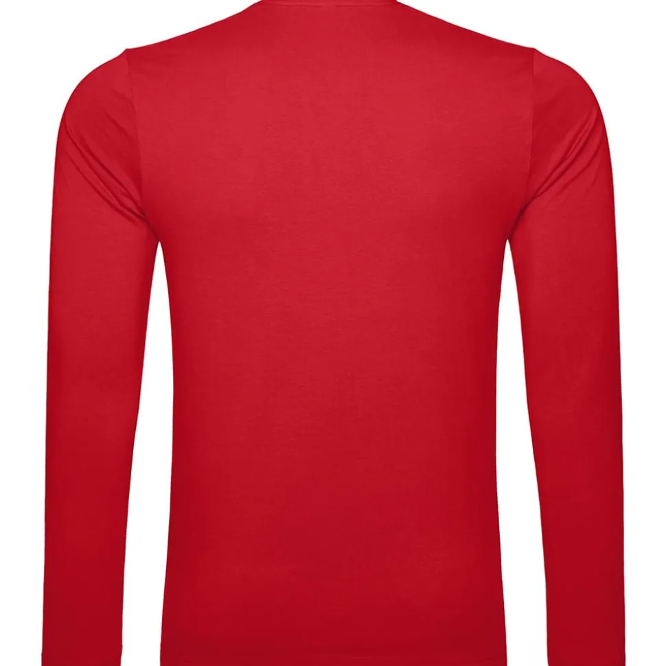Männer Rundhals Langarmshirt in Übergröße