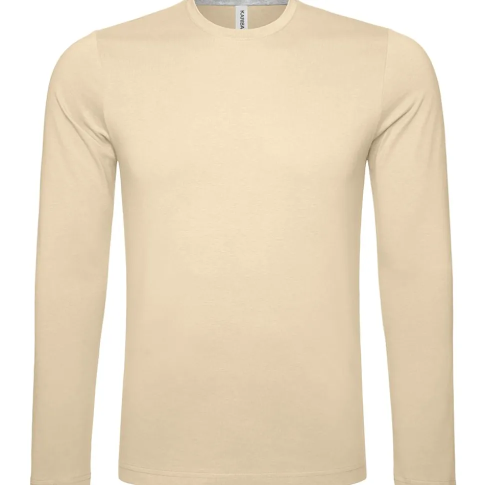 Männer Rundhals Langarmshirt in Übergröße