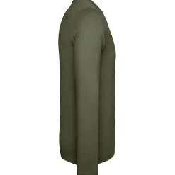 Männer Rundhals Langarmshirt in Übergröße
