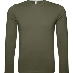 Männer Rundhals Langarmshirt in Übergröße