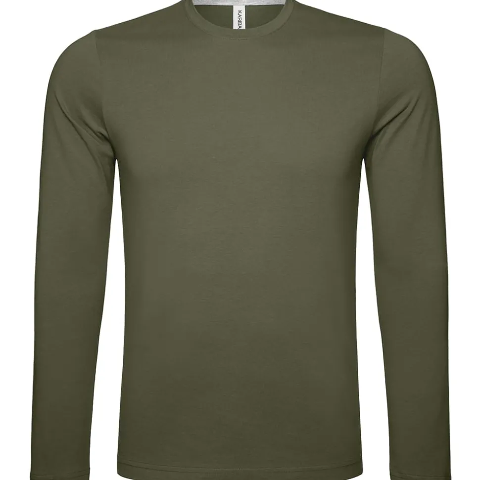 Männer Rundhals Langarmshirt in Übergröße