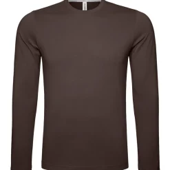 Männer Rundhals Langarmshirt in Übergröße