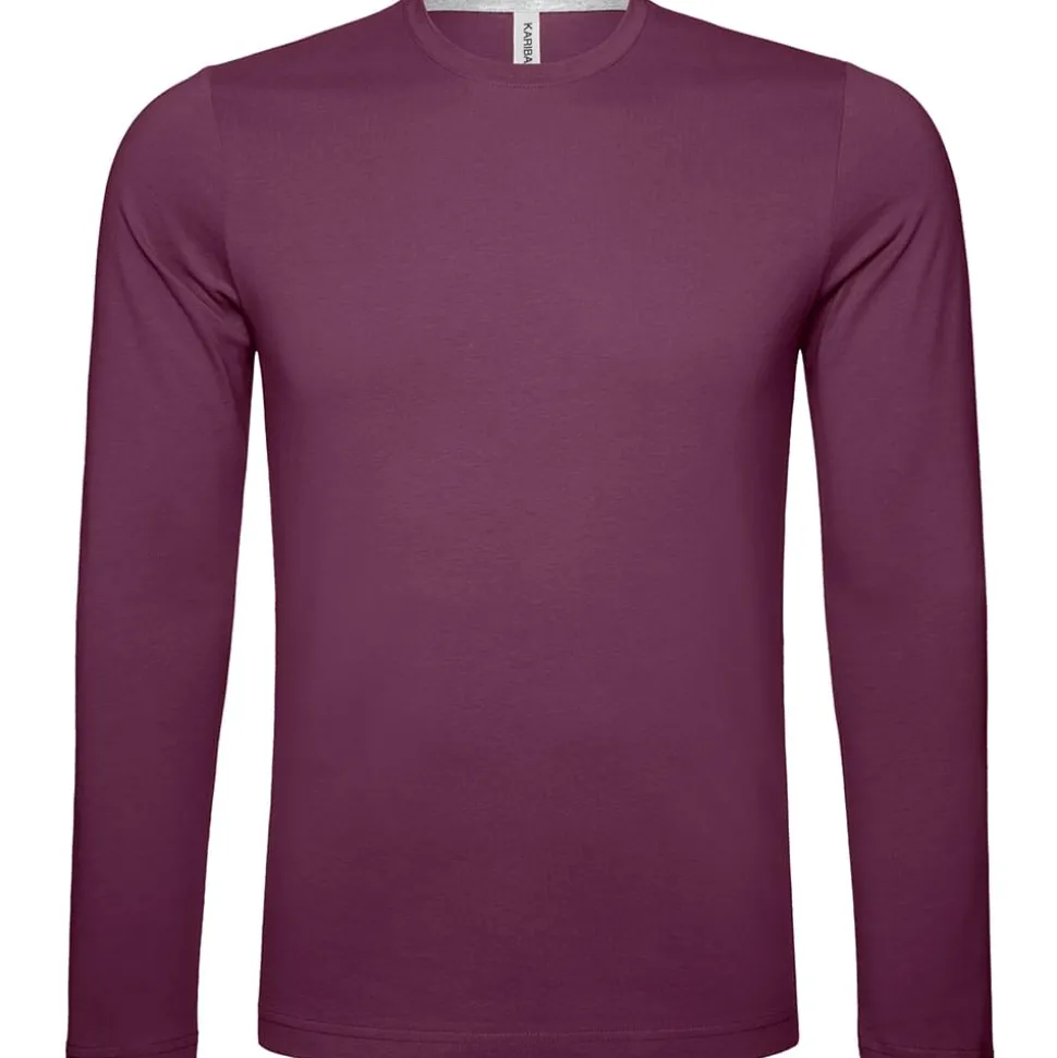 Männer Rundhals Langarmshirt