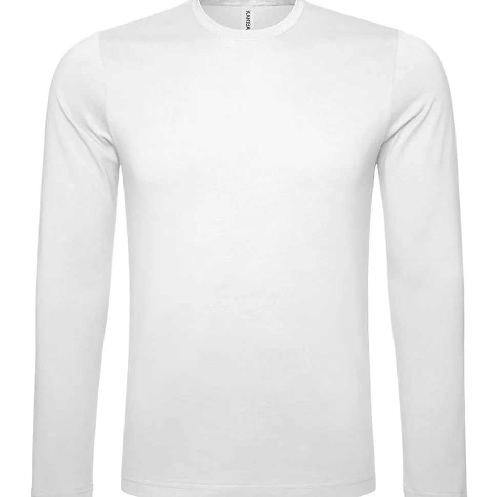 Männer Rundhals Langarmshirt