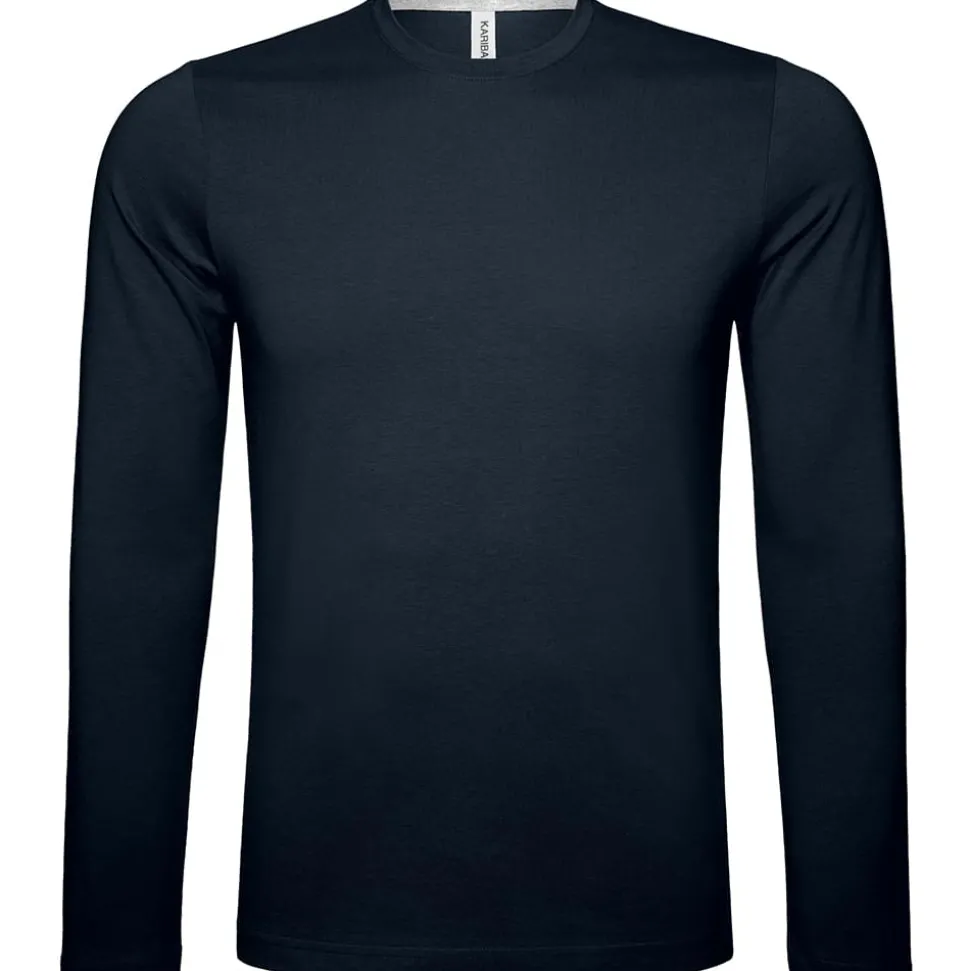 Männer Rundhals Langarmshirt