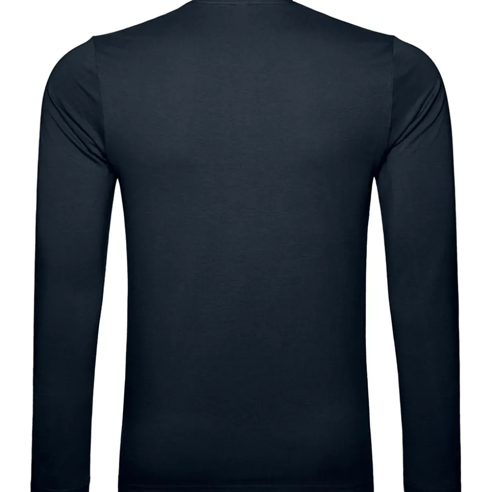 Männer Rundhals Langarmshirt