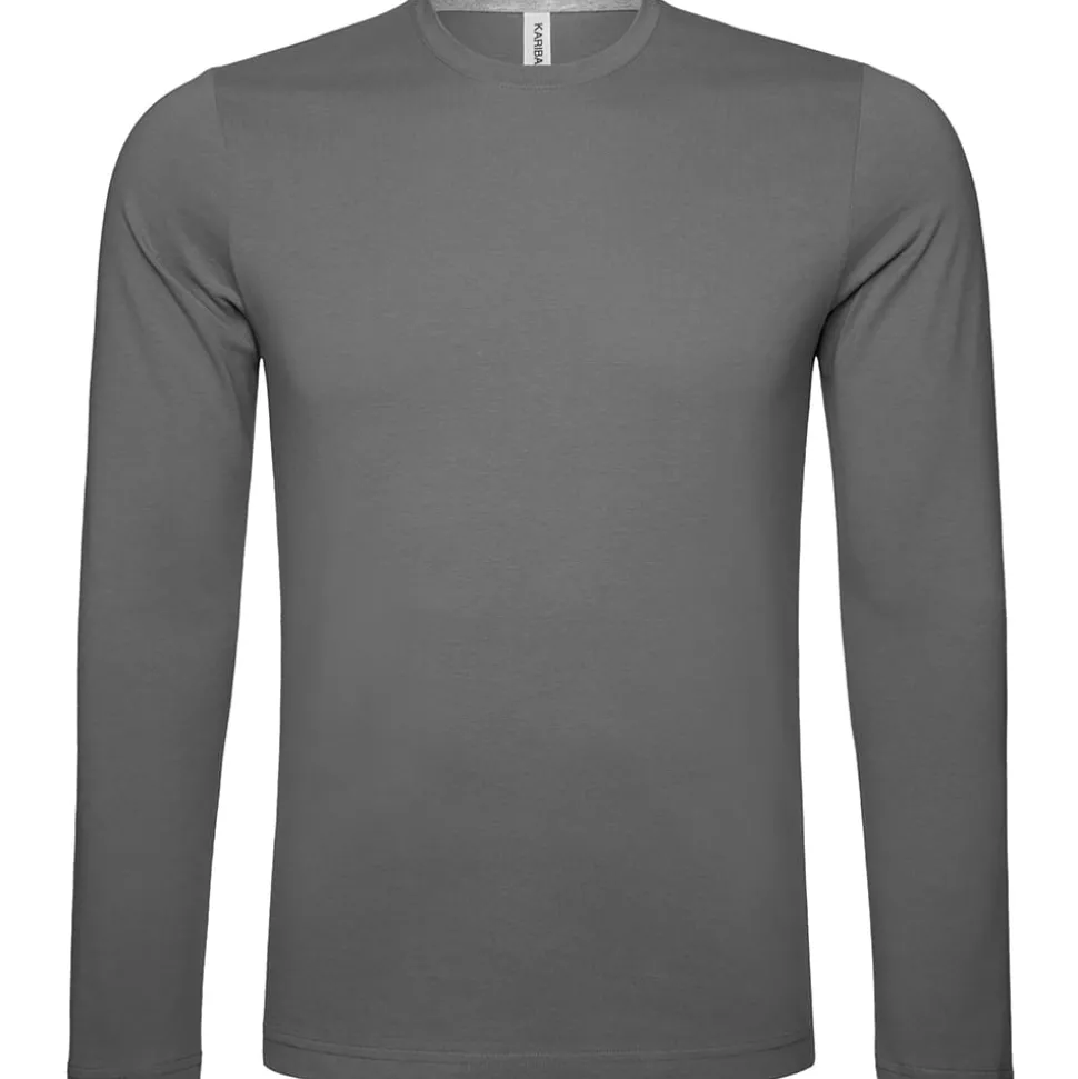 Männer Rundhals Langarmshirt