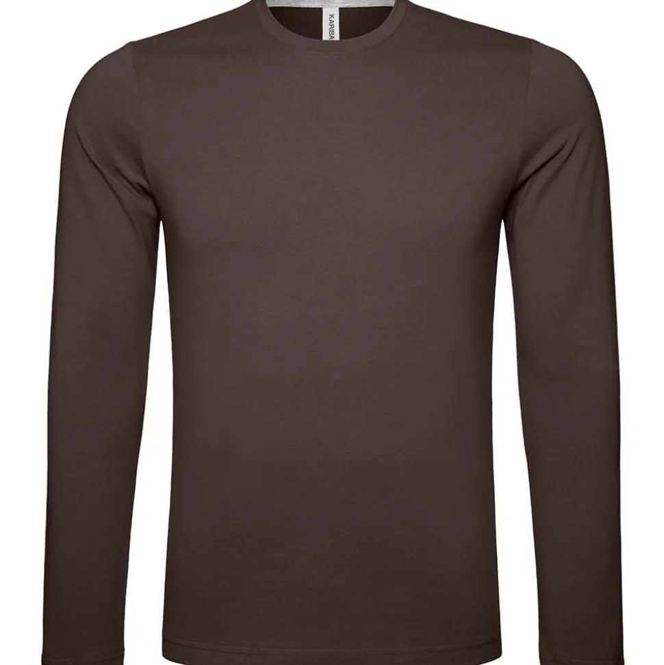 Männer Rundhals Langarmshirt