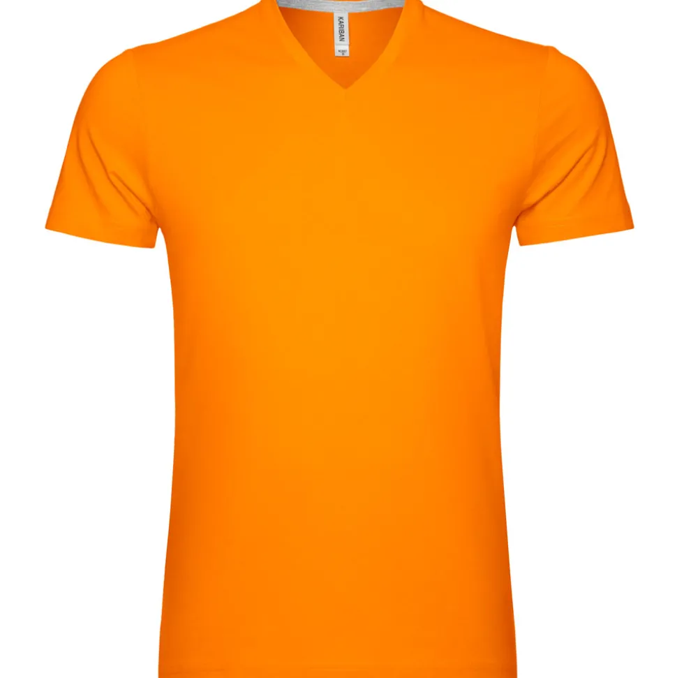 Männer T-Shirt mit V-Ausschnitt in Übergröße