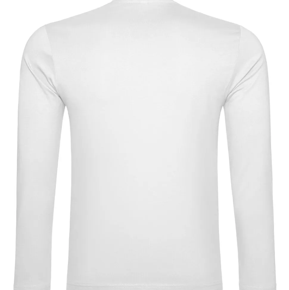 Männer V-Ausschnitt Langarmshirt in Übergröße