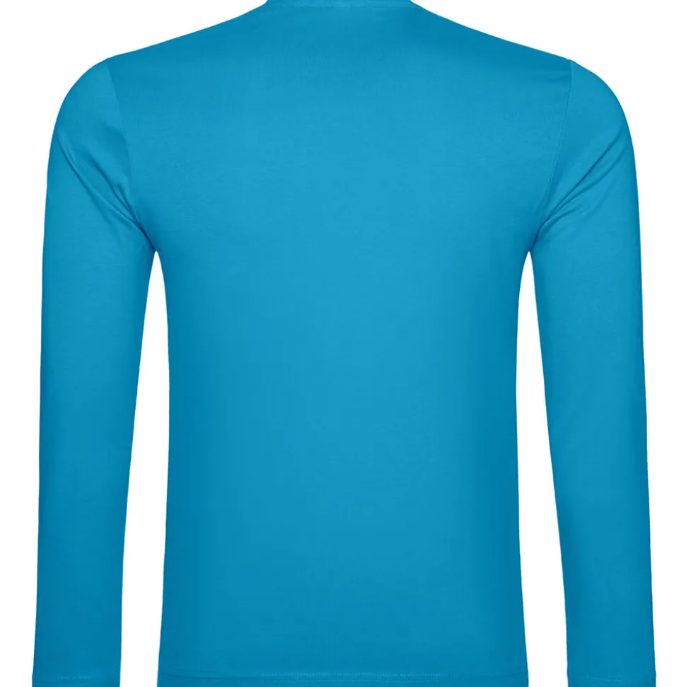 Männer V-Ausschnitt Langarmshirt in Übergröße