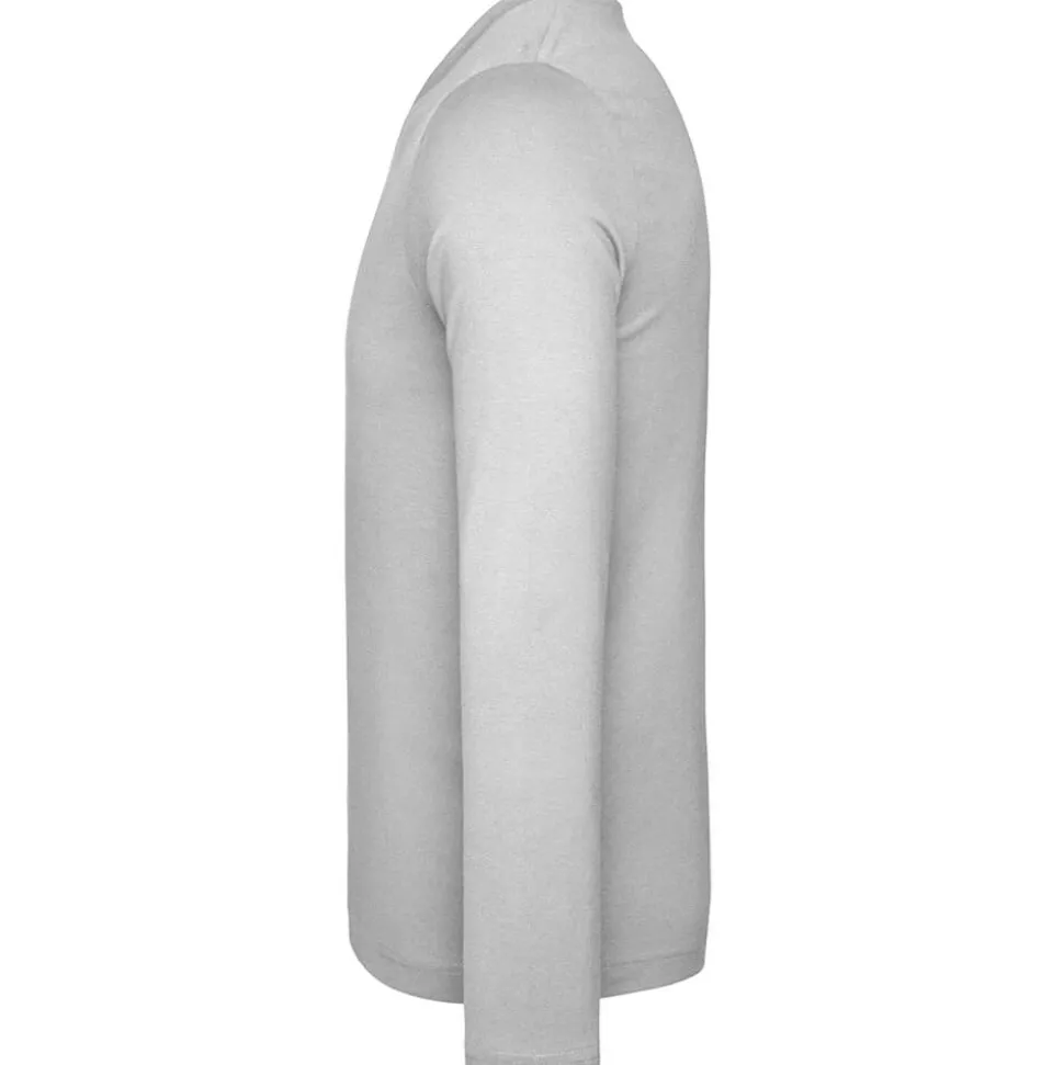 Männer V-Ausschnitt Langarmshirt in Übergröße