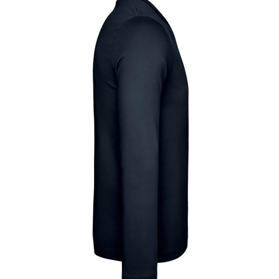 Männer V-Ausschnitt Langarmshirt in Übergröße