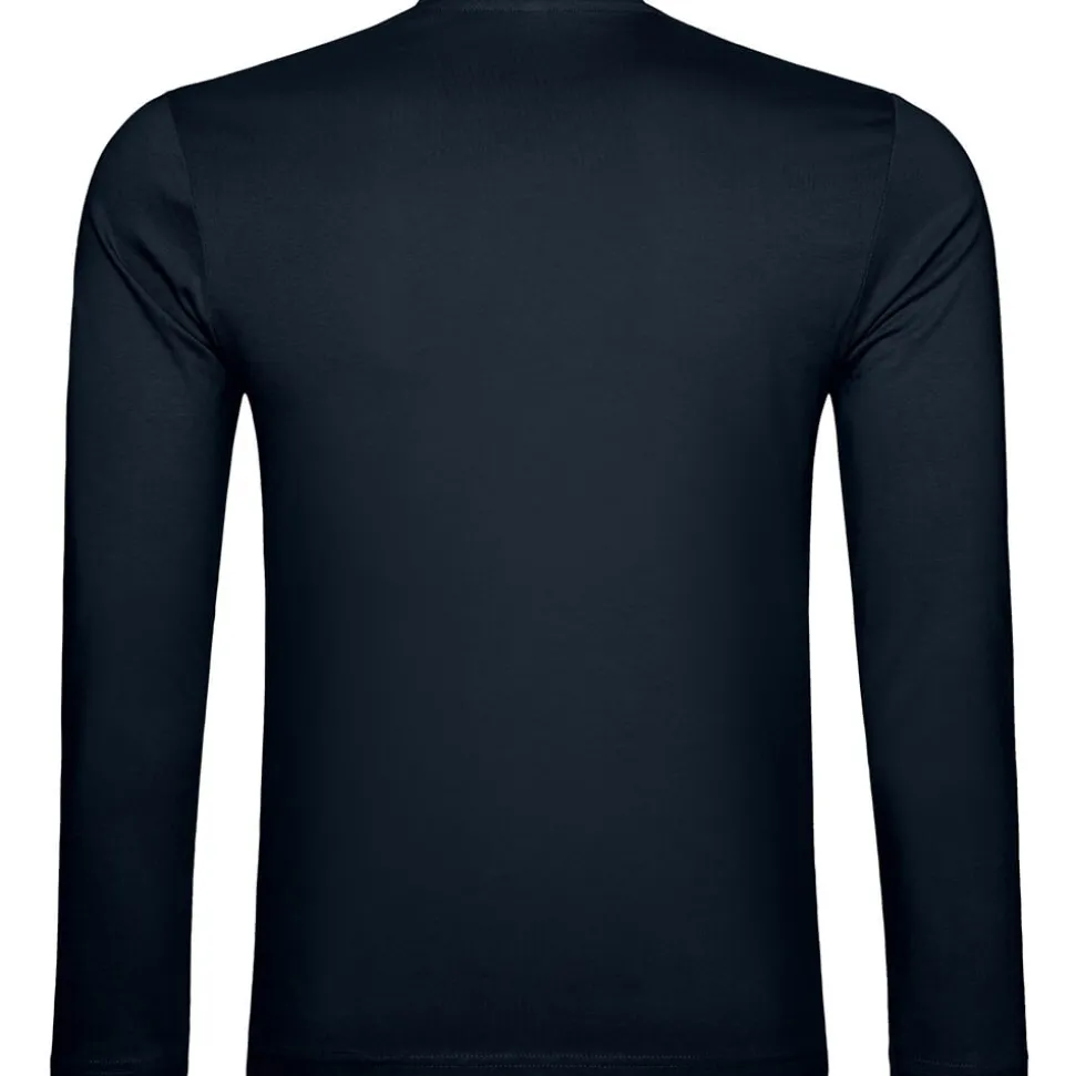 Männer V-Ausschnitt Langarmshirt in Übergröße