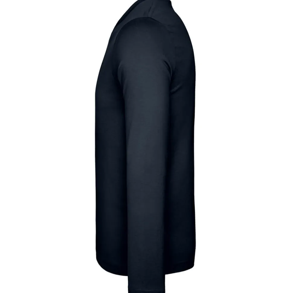 Männer V-Ausschnitt Langarmshirt in Übergröße