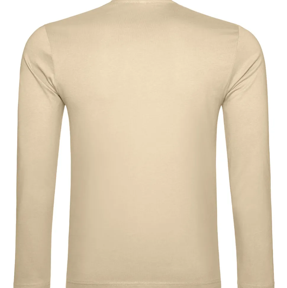 Männer V-Ausschnitt Langarmshirt in Übergröße