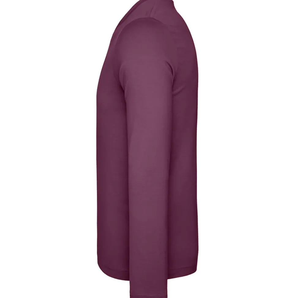 Männer V-Ausschnitt Langarmshirt