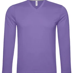 Männer V-Ausschnitt Langarmshirt