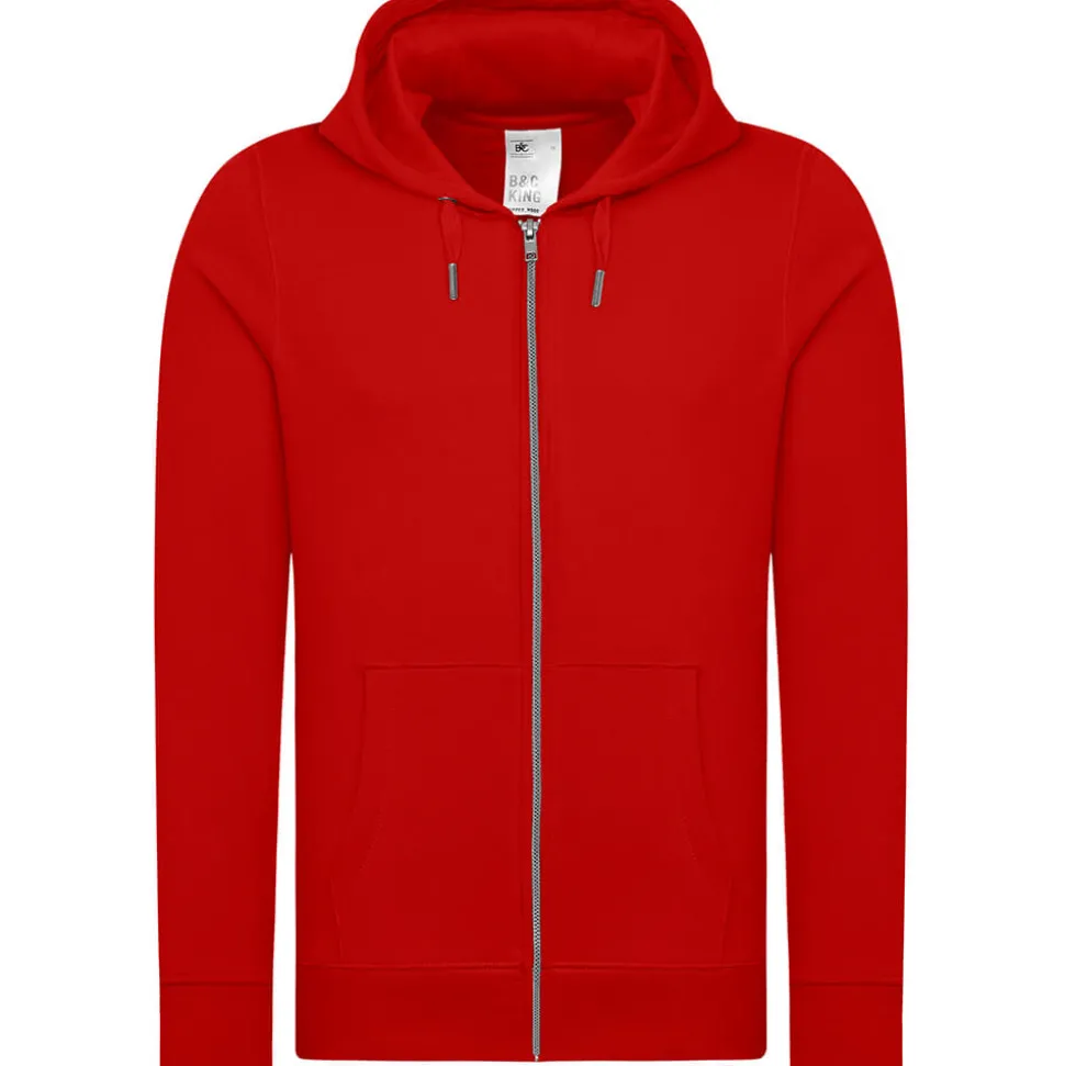 Unisex Kapuzen-Sweatjacke 80/20 Royal Line in Übergröße