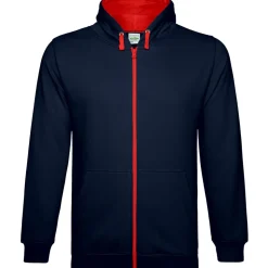 Unisex Varsity Kapuzen-Sweatjacke Zoodie