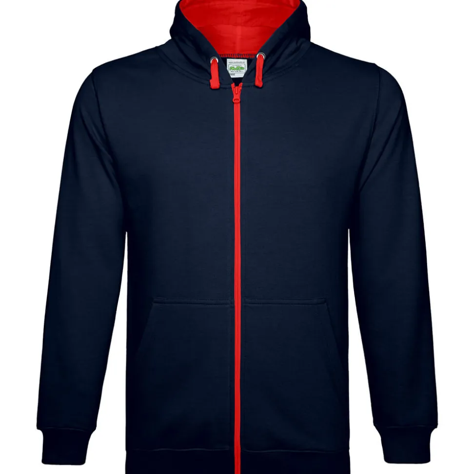 Unisex Varsity Kapuzen-Sweatjacke Zoodie
