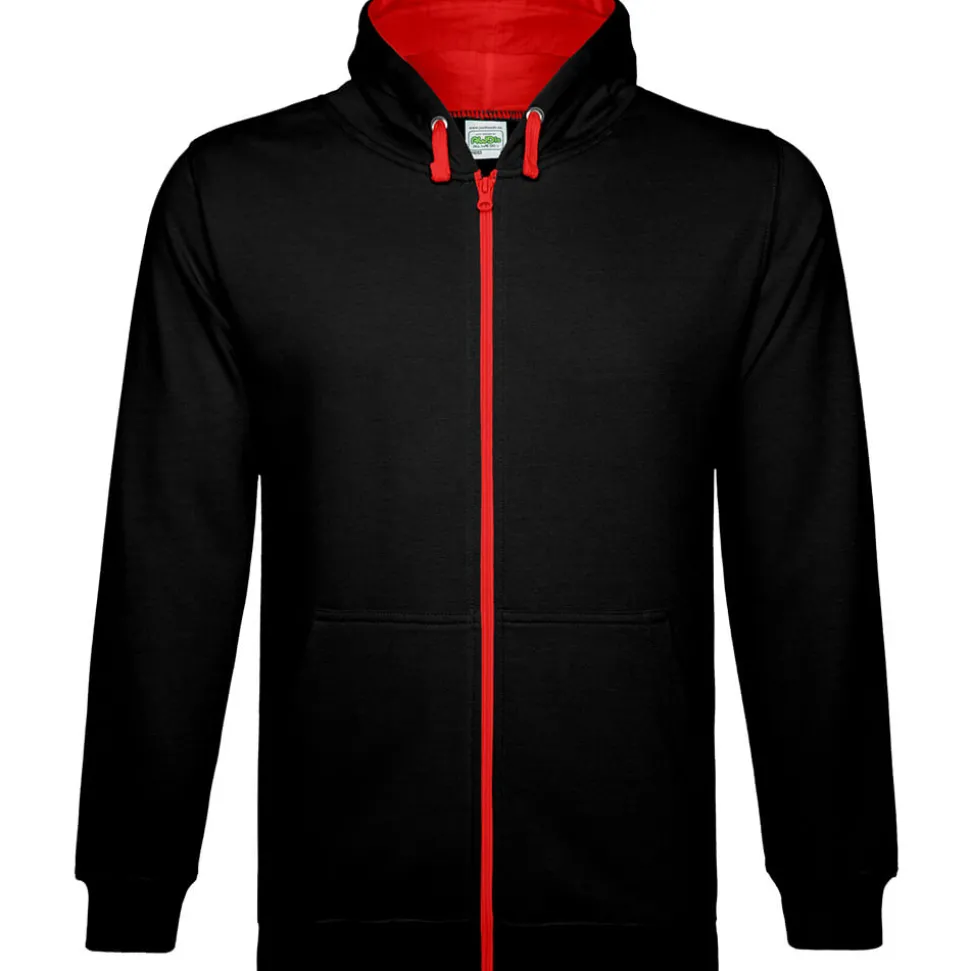 Unisex Varsity Kapuzen-Sweatjacke Zoodie